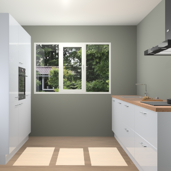 Sneeuwwitte Hoogglans keuken Bytom 55732