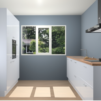 Sneeuwwitte Hoogglans keuken Bytom 55733