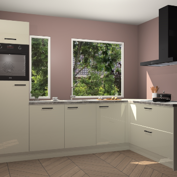 Magnolia hoogglans keuken Cannes 75311