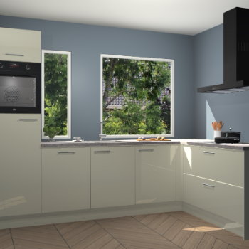 Magnolia hoogglans keuken Cannes 75314