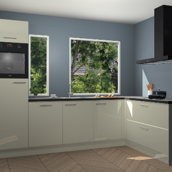 Magnolia hoogglans keuken Cannes 75339