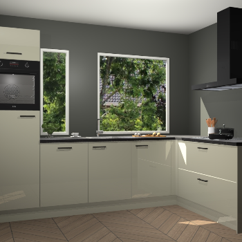 Magnolia hoogglans keuken Cannes 75344