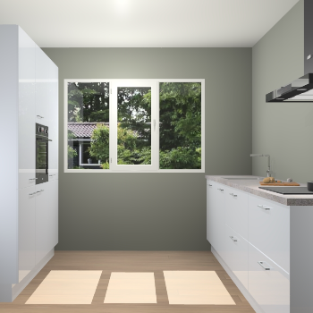 Sneeuwwitte Hoogglans keuken Bytom 59007