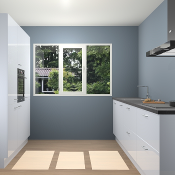 Sneeuwwitte Hoogglans keuken Bytom 59037