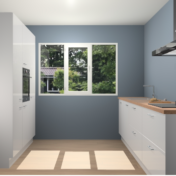 Zijdegrijze Hoogglans keuken Bytom 59061