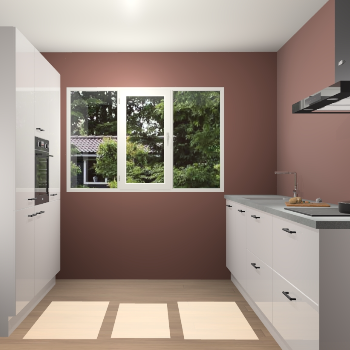 Zijdegrijze Hoogglans keuken Bytom 59087