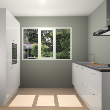 Zijdegrijze Hoogglans keuken Bytom 59090