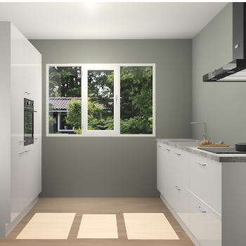 Zijdegrijze Hoogglans keuken Bytom 59166