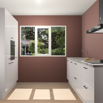 Zijdegrijze Hoogglans keuken Bytom 59170