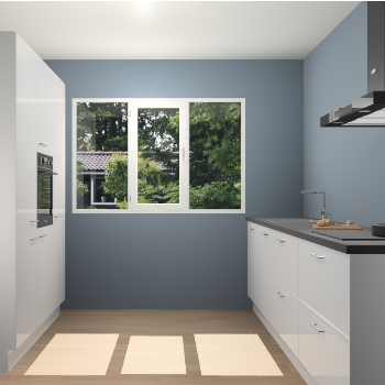 Zijdegrijze Hoogglans keuken Bytom 59457