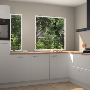 Zijdegrijze keuken Cannes 73002