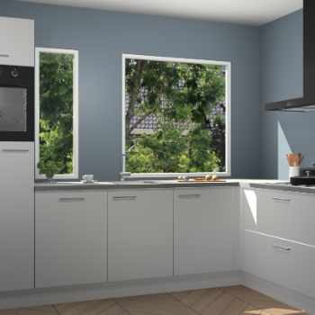 Zijdegrijze keuken Cannes 73014