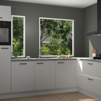 Zijdegrijze keuken Cannes 73018