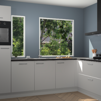 Zijdegrijze keuken Cannes 73020