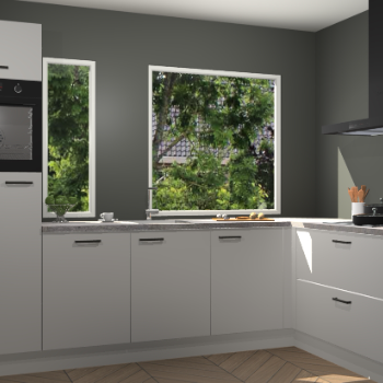 Zijdegrijze keuken Cannes 73061