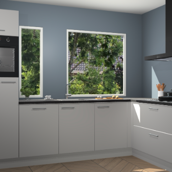 Zijdegrijze keuken Cannes 73083