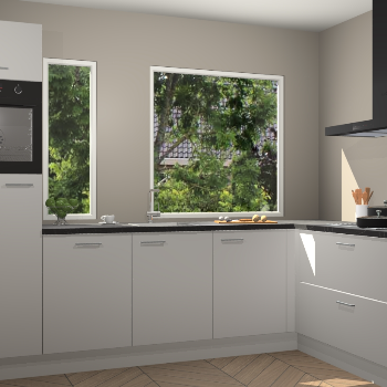 Zijdegrijze keuken Cannes 73085