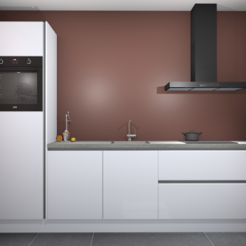 Sneeuwwitte hoogglans greeploze keuken Tokelau 44764