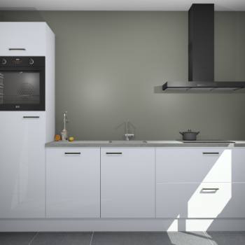 Sneeuwwitte hogglans keuken Tokelau 44767