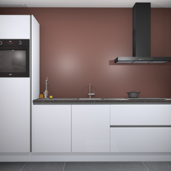 Sneeuwwitte hoogglans greeploze keuken Tokelau 44787