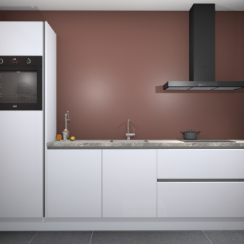 Sneeuwwitte hoogglans greeploze keuken Tokelau 44793