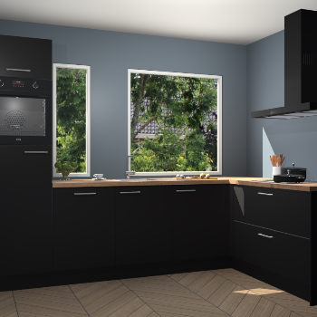 Zwarte keuken Cannes 73356