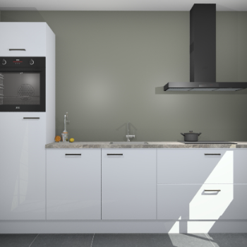 Sneeuwwitte hogglans keuken Tokelau 44795