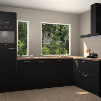 Zwarte keuken Cannes 73357