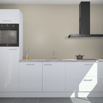 Sneeuwwitte hoogglans keuken Tokelau 44811