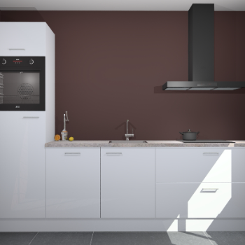 Sneeuwwitte hoogglans keuken Tokelau 44812