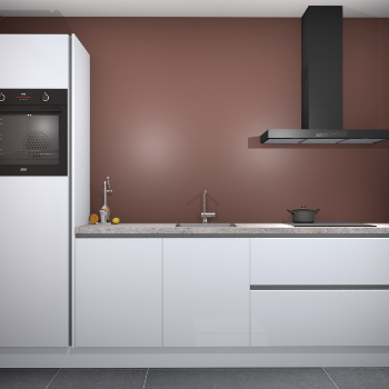 Sneeuwwitte hoogglans greeploze keuken Tokelau 44813