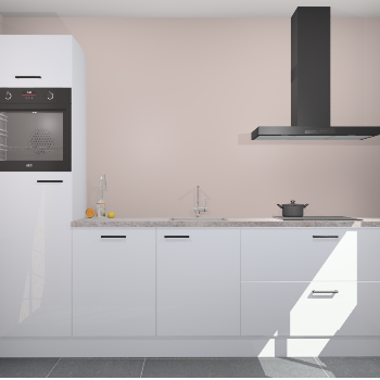 Sneeuwwitte hoogglans keuken Tokelau 44814