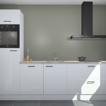 Sneeuwwitte hogglans keuken Tokelau 44815