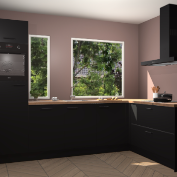 Zwarte keuken Cannes 73359