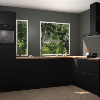 Zwarte keuken Cannes 73360