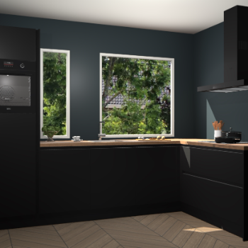 Zwarte greeploze keuken Cannes 73361