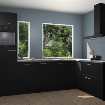 Zwarte keuken Cannes 74148