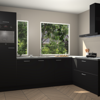 Zwarte keuken Cannes 74149