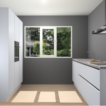 Sneeuwwitte Greeploze keuken Bytom 55521