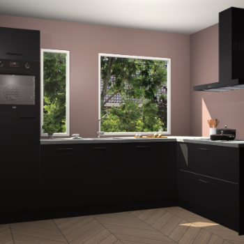 Zwarte keuken Cannes 74151