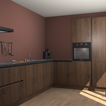 Noten greeploze keuken Portland 77003