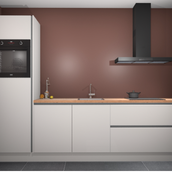 Zijdegrijze hoogglans greeploze keuken Tokelau 44889