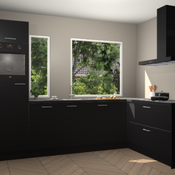 Zwarte keuken Cannes 74161