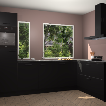 Zwarte keuken Cannes 74166