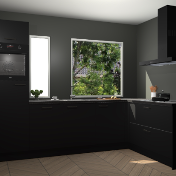 Zwarte keuken Cannes 74167