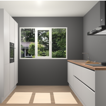 Zijdegrijze Greeploze keuken Bytom 55637