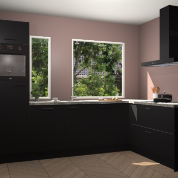 Zwarte keuken Cannes 74173