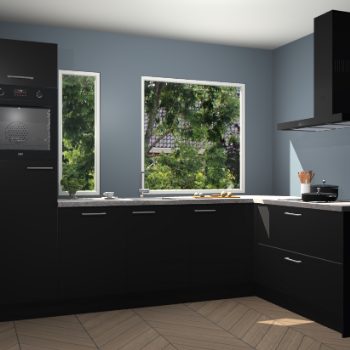 Zwarte keuken Cannes 74236