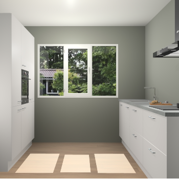 Zijdegrijze  keuken Bytom 55652