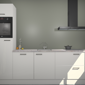 Zijdegrijze hogglans keuken Tokelau 44999